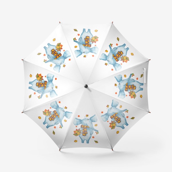 Зонт «Слон в шарфике»