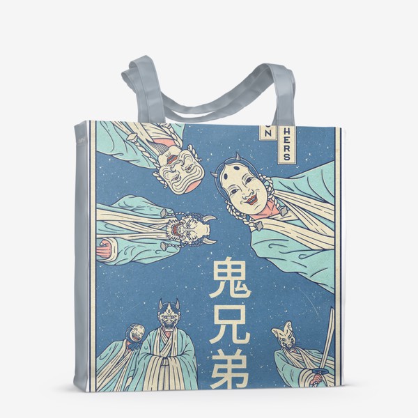 Сумка-шоппер «Японские божества, Kami, Kamigami, японская мифология, демоны»