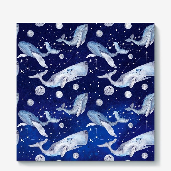 Холст «Звездные киты»