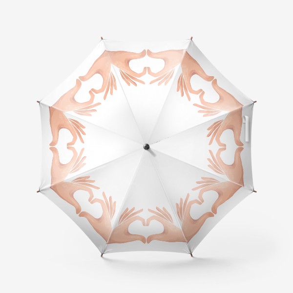 Зонт «Руки показывают символ сердца»