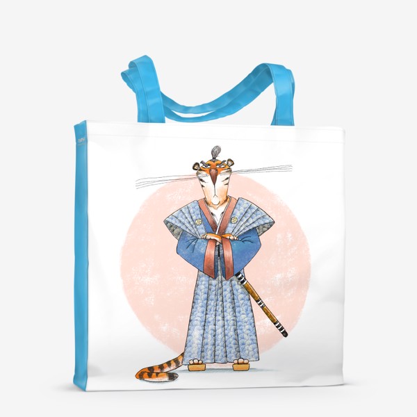 Сумка-шоппер «Тигр-самурай, символ 2022»