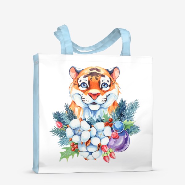 Сумка-шоппер «Новогодний тигренок»