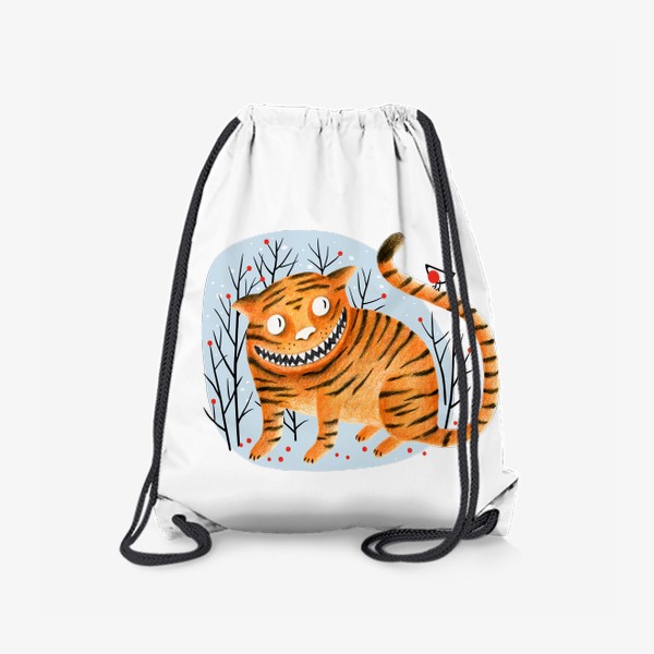 Рюкзак «Тигрокошка и снегирь»