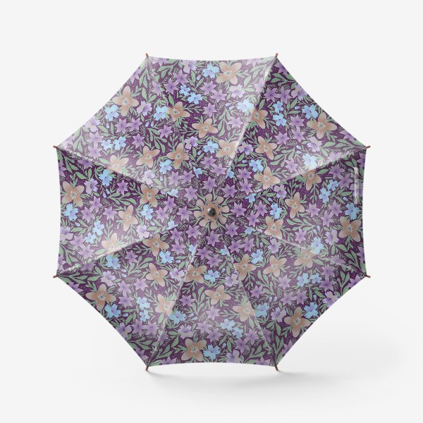 Зонт «Delicate Burgundy Floral Pattern»