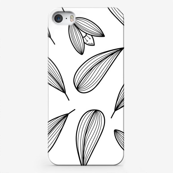 Чехол iPhone «Графический паттерн "Цветы"»