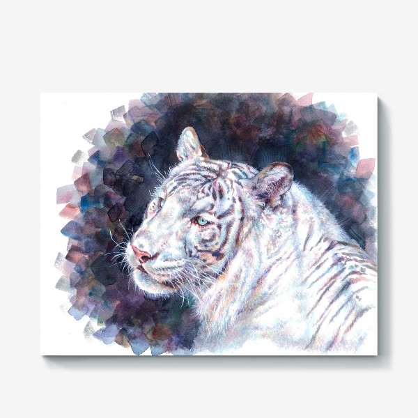 Холст «Белый тигр, год белого тигра »