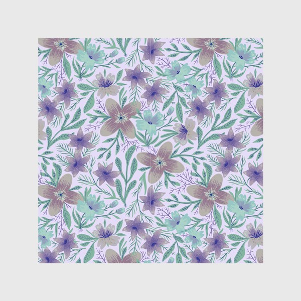Скатерть «Delicate Purple Floral Pattern»