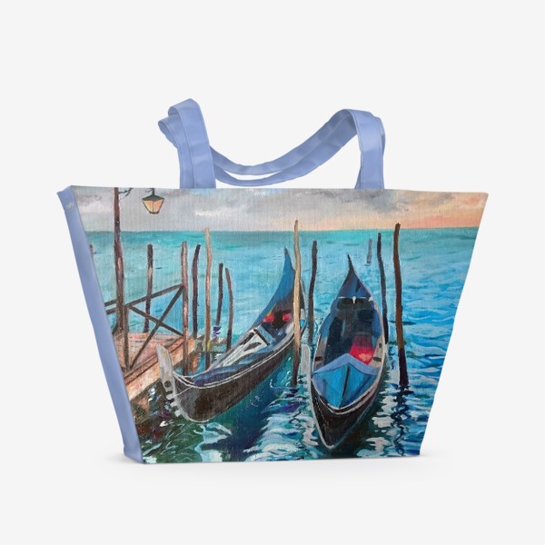 Пляжная сумка «две лодки»
