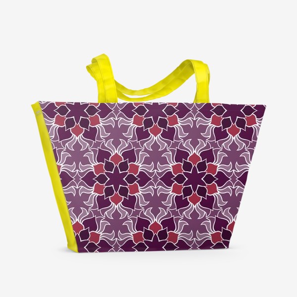 Пляжная сумка «Фиолетовая текстура.»