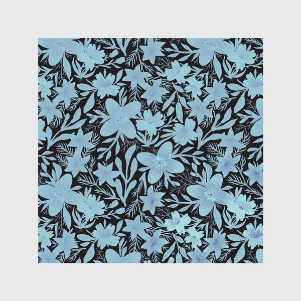 Шторы &laquo;Delicate Blue Floral Pattern&raquo;