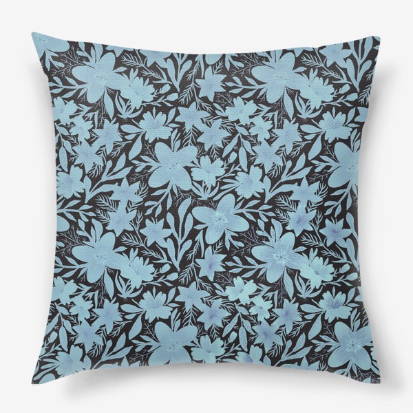 Подушка «Delicate Blue Floral Pattern»