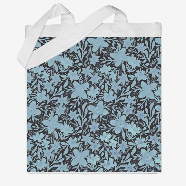 Сумка хб «Delicate Blue Floral Pattern»