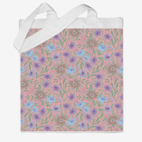 Сумка хб «Delicate Pink Floral Pattern»