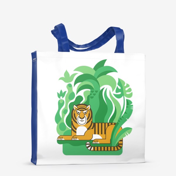 Сумка-шоппер «Тигр в джунглях. Символ 2022 года»