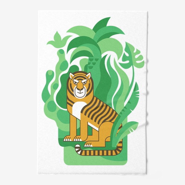 Полотенце «Тигр в джунглях. Символ 2022 года»