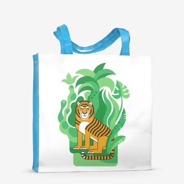 Сумка-шоппер «Тигр в джунглях. Символ 2022 года»