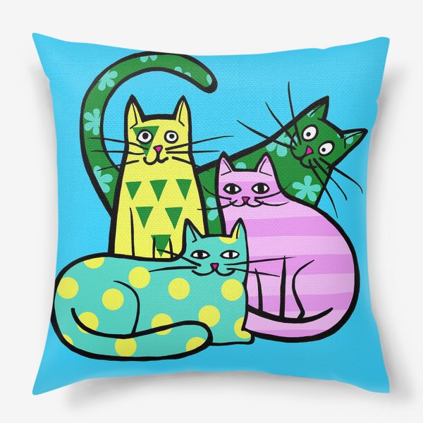Подушка «Наглые коты»