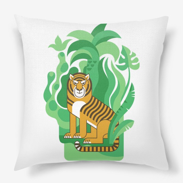 Подушка «Тигр в джунглях. Символ 2022 года»