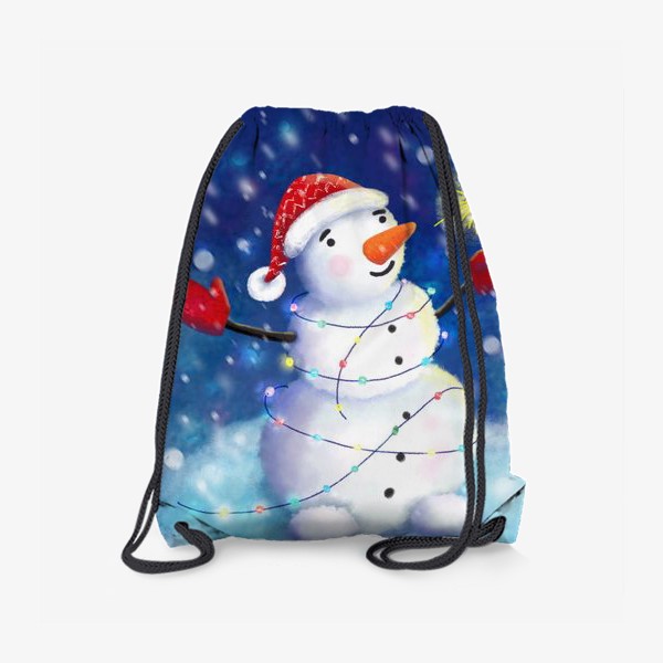 Рюкзак «Снеговик с бенгальским огнём»