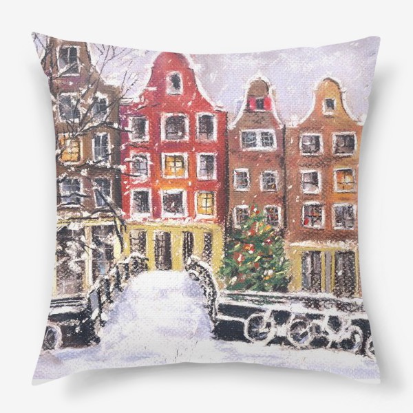 Подушка «Снежный Амстердам»