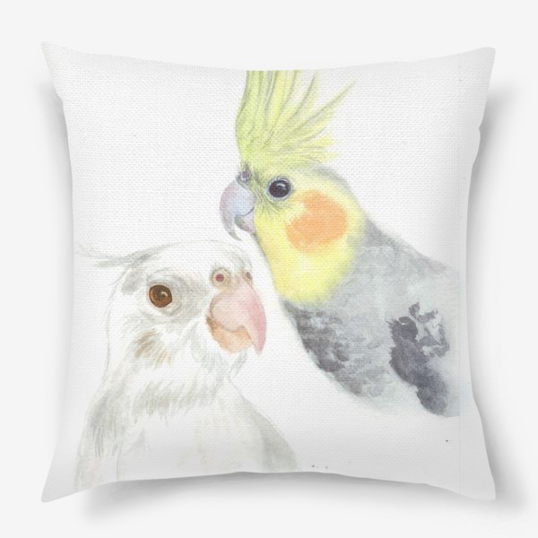 Подушка «Love parrots»