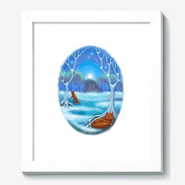 Картина «Лис и зимняя сказка»