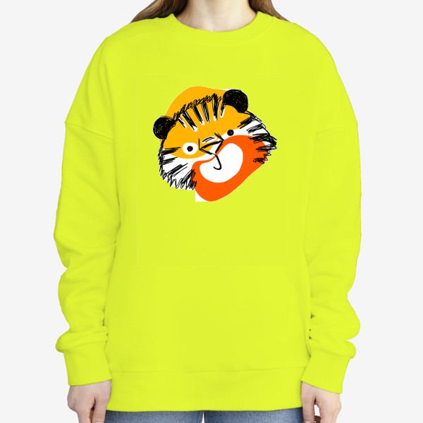 Свитшот «Тигр с абстрактными пятнами»