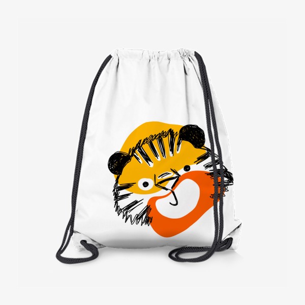 Рюкзак «Тигр с абстрактными пятнами»