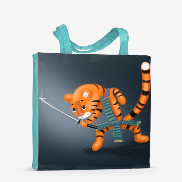 Сумка-шоппер «Тигр самурай»
