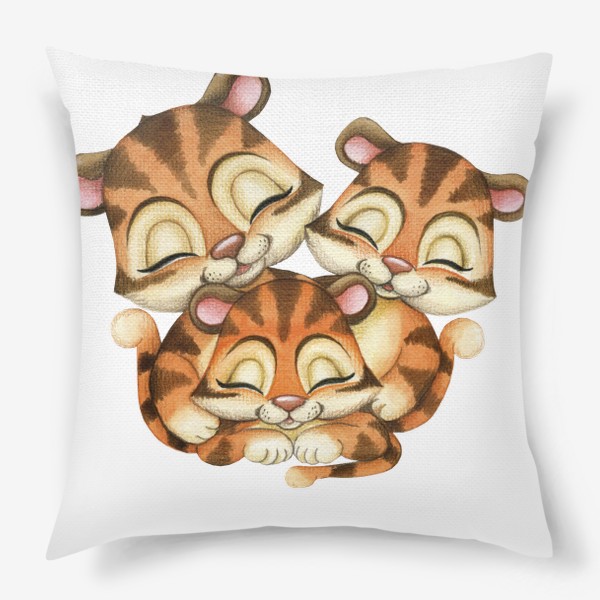 Подушка «семья тигров»