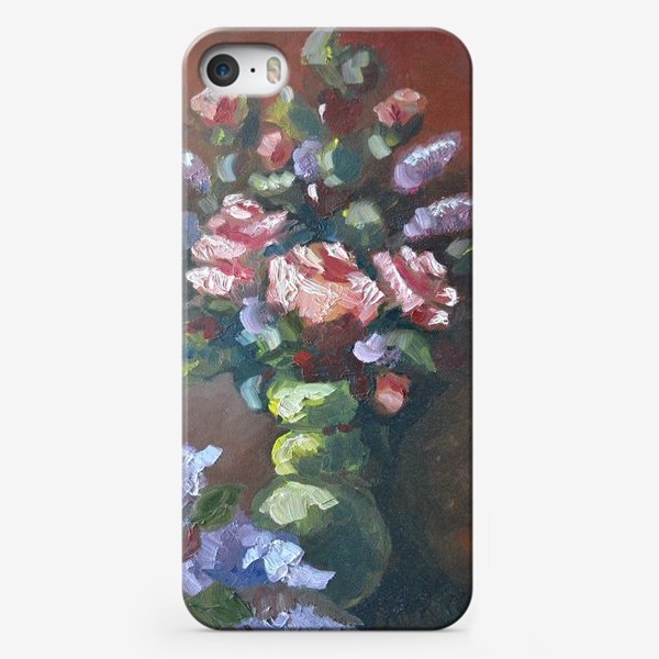 Чехол iPhone «сирень и розы»