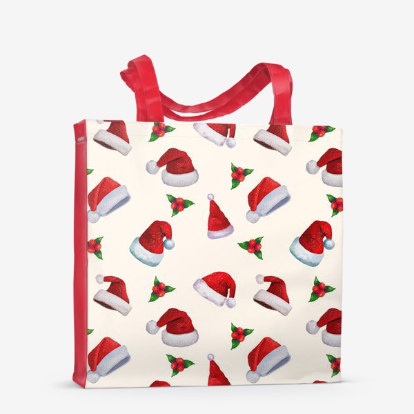 Сумка-шоппер «Рождественский колпак с ягодами»