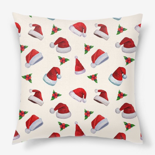 Подушка «Рождественский колпак с ягодами»