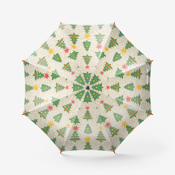 Зонт «С Новым годом! Скатерть с новогодними елками»