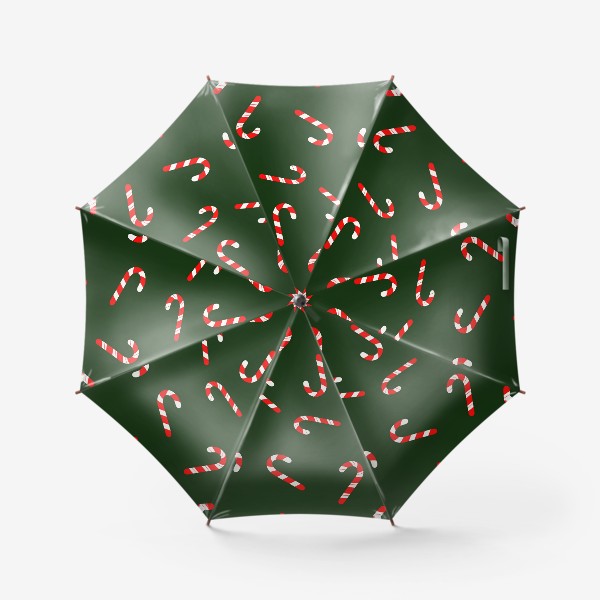 Зонт &laquo;Рождественский паттерн. Candy конфетки&raquo;