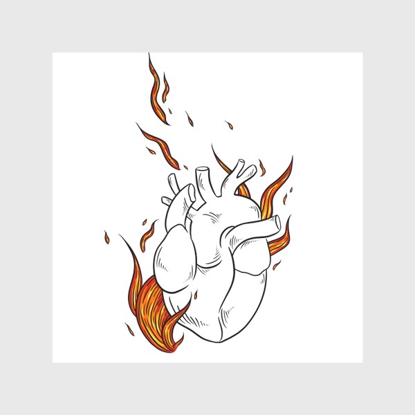 Скатерть «Горящее сердце»
