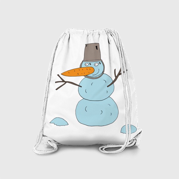 Рюкзак «Снеговик с ведром на голове»