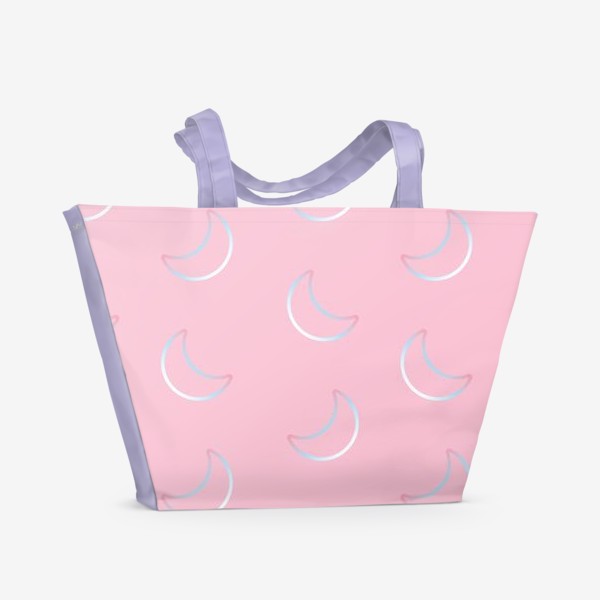 Пляжная сумка «Розовая луна»