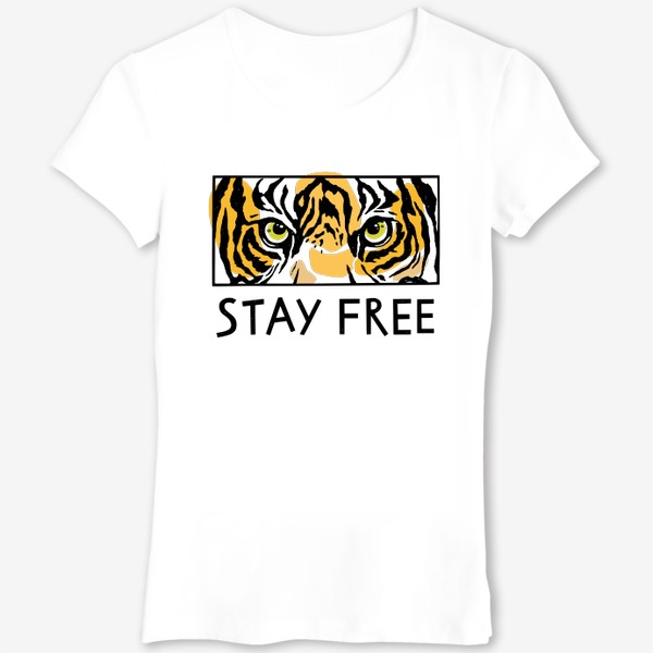 Футболка «Stay free. Глаза тигра»