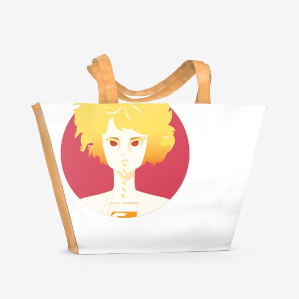 Пляжная сумка «Солнце в образе девушки»