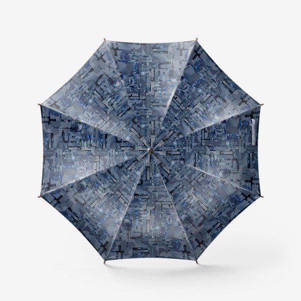 Зонт &laquo;Синяя геометрия&raquo;