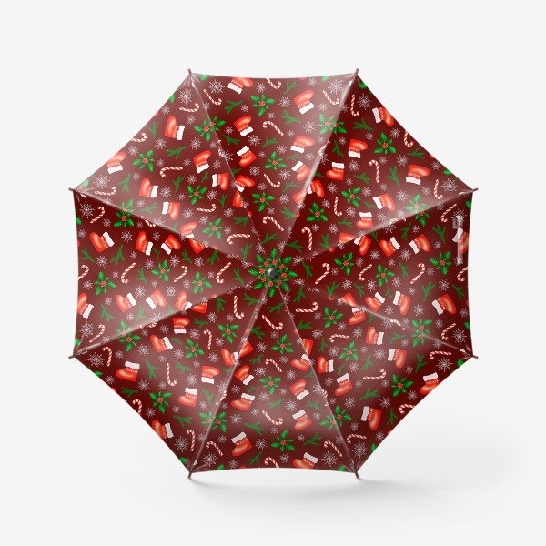 Зонт «Новогодний принт »