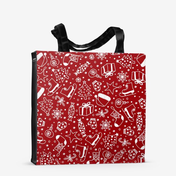 Сумка-шоппер «Red Christmas Pattern»