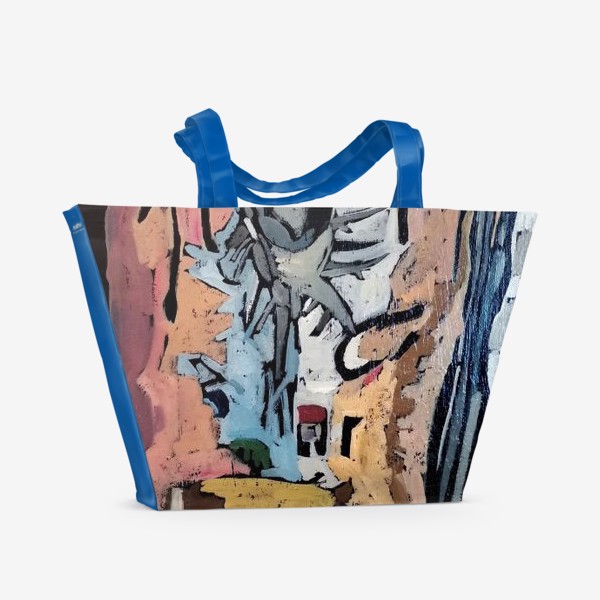 Пляжная сумка «Homeland. Картина с элементами граффити №4»