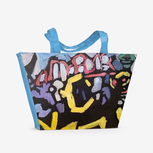Пляжная сумка «Homeland. Картина с элементами граффити №3»