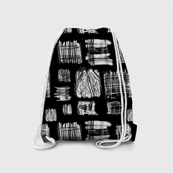 Рюкзак «Геометрический орнамент на черном фне»
