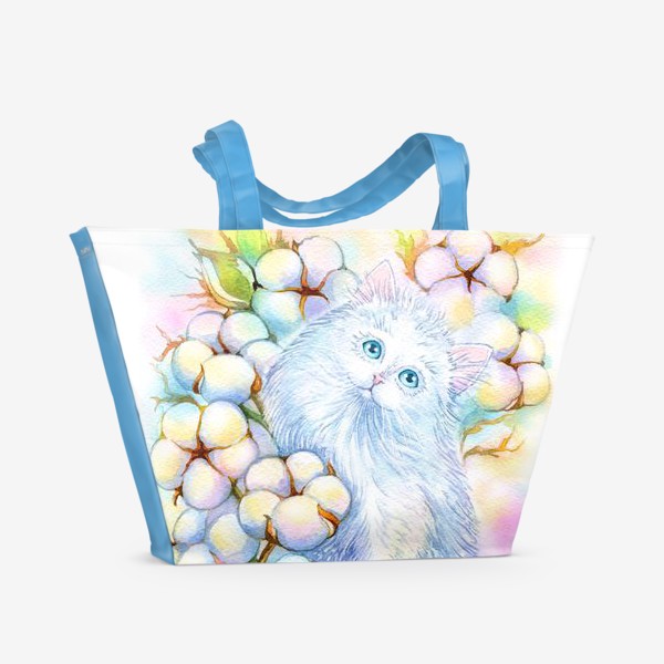 Пляжная сумка «Котик Пух»
