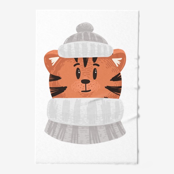 Полотенце «Тигр в шапке»