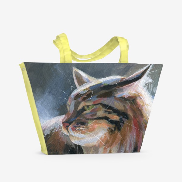 Пляжная сумка «Winter cat»