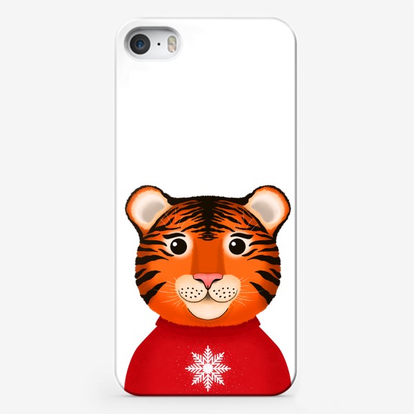 Чехол iPhone «Тигр в свитере. Год Тигра 2022»